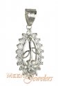 White Gold Fancy Pendant - Click here to buy online - 116 only..
