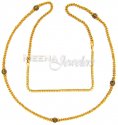 22 Kt Gold Fancy Long Chain with Meenakari - Click here to buy online - 1,181 only..