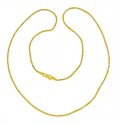 22 Kt Gold Two Tone Chain - Click here to buy online - 193 only..