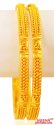 22kt Gold Bangles 2pc - Click here to buy online - 3,738 only..
