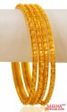 22K Gold Bangles (4pc) - Click here to buy online - 4,800 only..