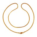 22KT Gold Two Tone Chain (20 Inch) - Click here to buy online - 1,042 only..