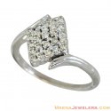 18K Ladies White Gold Diamond Ring - Click here to buy online - 1,888 only..
