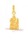Gold Ganesh Pendant - Click here to buy online - 155 only..