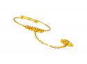 22K Gold Kids Kada with Ring - Click here to buy online - 672 only..