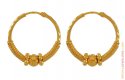 Click here to View - Indian Hoop Earrings (22K Gold) 