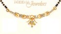 18Kt Gold Diamond Mangalsutra - Click here to buy online - 1,277 only..
