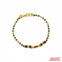 22K Black Beads Bracelet (1PC) - Click here to buy online - 332 only..