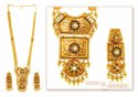 22K Gold Bridal Set in Light Antique Finish  - Click here to buy online - 4,963 only..