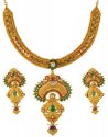 22Kt Bridal Necklace Set - Click here to buy online - 5,400 only..