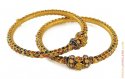 Click here to View - 22K Gold Antique Bangles(2 pcs) 