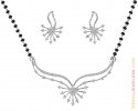 18Kt Gold Diamond Mangalsutra Set - Click here to buy online - 2,911 only..