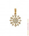 Gold Diamond Pendant - Click here to buy online - 831 only..