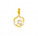 22Kt Gold Two Tone Pendant - Click here to buy online - 425 only..
