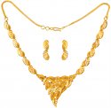 22KT Gold Necklace Set  - Click here to buy online - 3,053 only..