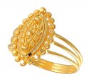 22Kt Gold Indian Ring - Click here to buy online - 225 only..