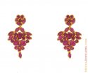 Ruby Earring in 22k Gold 