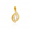 22K Gold Two Tone Pendant - Click here to buy online - 498 only..