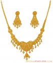 Click here to View - Indian Gold necklace set in 22k 