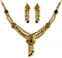 22Karat Gold Antique Necklace Set - Click here to buy online - 9,618 only..