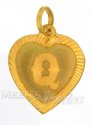 22Kt Q Initial Pendant - Click here to buy online - 55 only..