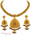Click here to View - Gold Antique Necklace Set 