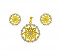 22 Karat Gold Designer Pendant Set - Click here to buy online - 1,242 only..
