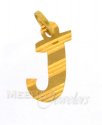 Click here to View - 22Kt Initial Pendant (J) 