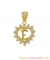 Click here to View - 22Kt Gold Pendant with Initial(E) 