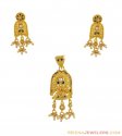 22Kt Gold Pendant Set - Click here to buy online - 641 only..