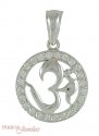 18kt OM pendant with Star Signity - Click here to buy online - 190 only..