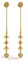 22Kt Gold Long Earrings - Click here to buy online - 298 only..