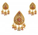 Click here to View - 22K Antique Pendant Set 