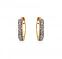 18Karat Gold Diamond Earrings - Click here to buy online - 965 only..