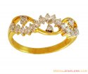 Elegant Ladies Diamond Ring 18K  - Click here to buy online - 1,404 only..