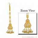 22k Gold Stones Bridal Tikka - Click here to buy online - 2,059 only..