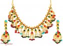 22Kt Gold Navratan Set - Click here to buy online - 3,861 only..