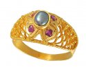 22Kt Gold Ring (Pearl, Ruby) - Click here to buy online - 216 only..