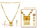 Designer Gold Necklace Set - Click here to buy online - 1,076 only..