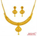 22KT Yellow Gold Set - Click here to buy online - 3,960 only..