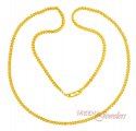 22K Gold Fancy Chain (25 Inch) - Click here to buy online - 795 only..
