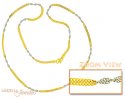 22Kt Gold Fancy (2 Tone) Chain - Click here to buy online - 266 only..