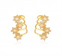 Designer Pearl Cz Earrings 22k  - Click here to buy online - 806 only..