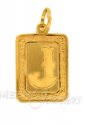 22Kt  Initial ( J) Pendant - Click here to buy online - 83 only..