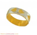 Gold Wedding Band (2 Tone) - Click here to buy online - 432 only..