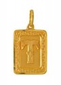 Click here to View - 22Kt  Initial ( T) Pendant 