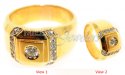 18Kt Yellow Gold Diamond Rings - Click here to buy online - 3,510 only..