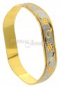 22 Karat  Gold Two Tone Bangles - Click here to buy online - 821 only..