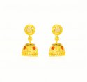 22kt Gold 3Tone Chandelier Earrings - Click here to buy online - 1,799 only..
