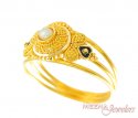 Gold Ring with Pearl - Click here to buy online - 172 only..